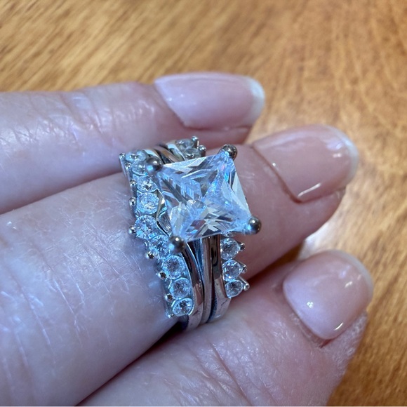 Primrose Cubic Zirconia Silver Bridal Set from Kohl’s - Picture 1 of 10